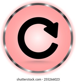 Update sign icon, vector illustration. Flat design style