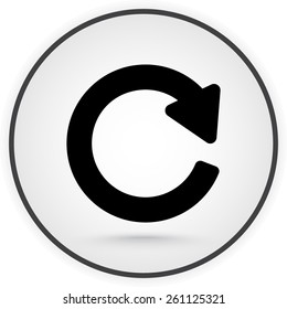 Update sign icon, vector illustration. Flat design style