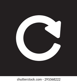 Update sign icon, vector illustration. Flat design style