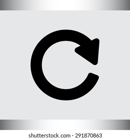 Update sign icon, vector illustration. Flat design style