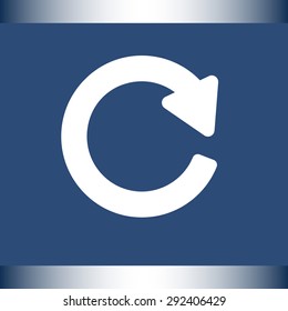 Update sign icon, vector illustration. Flat design style