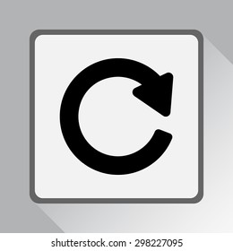 Update sign icon, vector illustration. Flat design style