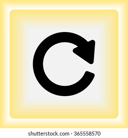 Update sign icon, vector illustration. Flat design style