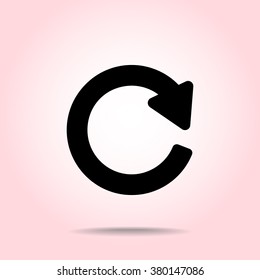 Update sign icon, vector illustration. Flat design style