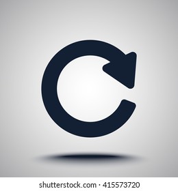 Update sign icon, vector illustration. Flat design style