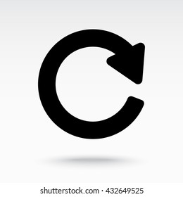 Update sign icon, vector illustration. Flat design style