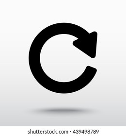 Update sign icon, vector illustration. Flat design style