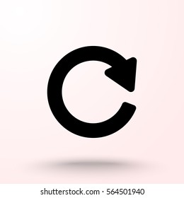 Update sign icon, vector illustration. Flat design style