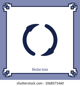 Update sign, vector icon
