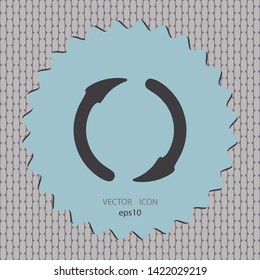 Update sign, vector icon, web design element