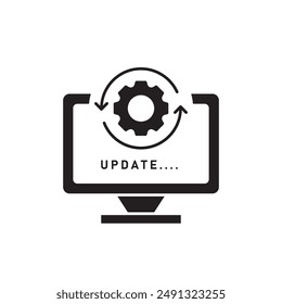 Update Software icon, template for graphic and web design. vector illustration