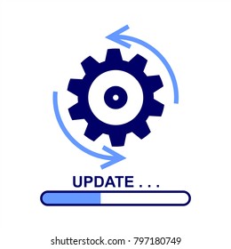 Update Software Icon. Vector Graphic Illustration.