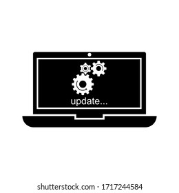 Update system icon. Concept of upgrade application progress icon for graphic and web design. Upgrade Update system icon. vector illustration. editable, eps 10.