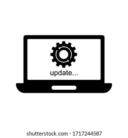 Update system icon. Concept of upgrade application progress icon for graphic and web design. Upgrade Update system icon. vector illustration. editable, eps 10.