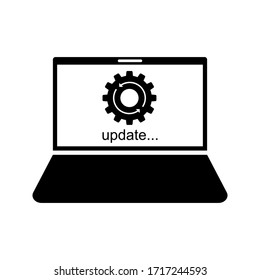 Update system icon. Concept of upgrade application progress icon for graphic and web design. Upgrade Update system icon. vector illustration. editable, eps 10.