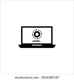 Aktualisieren Sie das Symbol des Systems. Konzept für das Upgrade von Anwendungs-Fortschrittssymbol für Grafik und Web-Design. Symbol für das Update-System aktualisieren