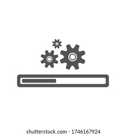 Update system icon isolated on white background. Vector illustration. Eps 10.