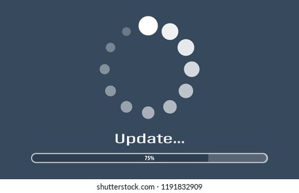 Update System Icon Vector Modern Flat Stock Vector (Royalty Free ...