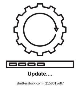 Update System Progress Icon Modern Outline Stock Vector (Royalty Free ...