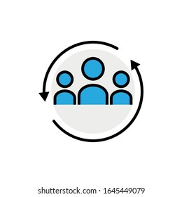 Update Team Icon Design Template Vector Stock Vector (Royalty Free ...
