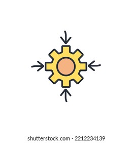 Actualizar iconos de línea delgada. Ilustración vectorial aislada en blanco. Trazo editable.