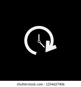 update time vector icon. flat update time design. update time illustration for graphic 