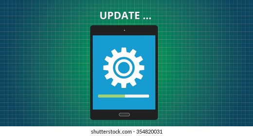 Update Updating Software App Tablet