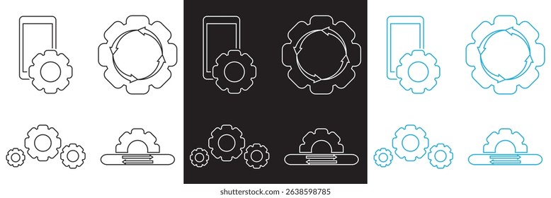 Update, upgrade, and install concept icon. Vector pictograms of body organs icon. Vector for websites, mobile interfaces, presentations, banner, visual branding etc. Vector illustration. EPS 10