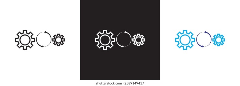 Update, upgrade, progress bar and install concept  icon isolated. isolated on white and black background.  Vector illustration. EPS 10