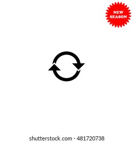 Update vector icon isolated on white background.