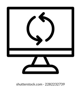 Actualizar diseño de iconos de línea de vector