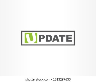 Update vector text typhography design template - Shutterstock ID 1813297633