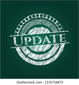 Update written with chalkboard texture