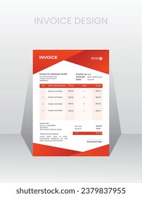 Plantilla de diseño de facturas actualizada y de lujo.