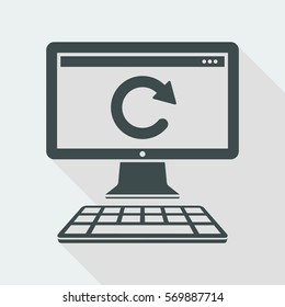 Updates computer - Flat minimal icon