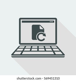 Updates file - Flat minimal icon
