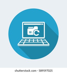 Updates folder - Flat minimal icon