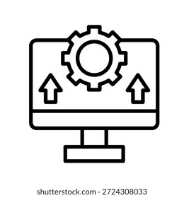 Updates Outline Icon Vector Illustration