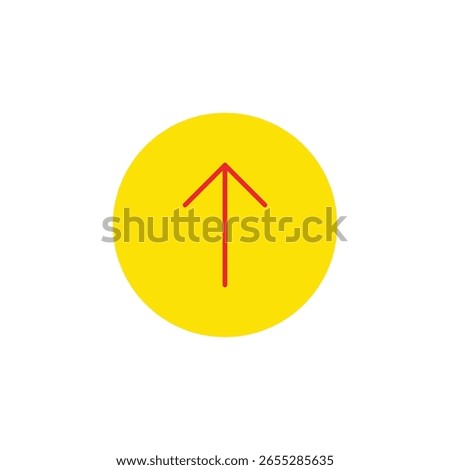 uper arrow in fill icon