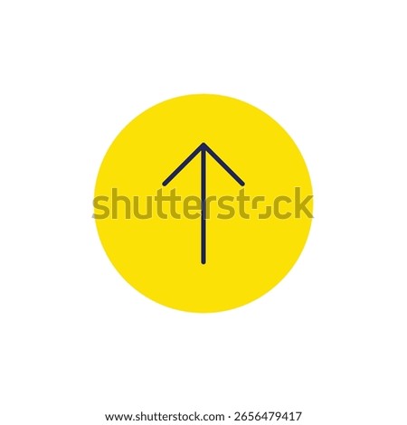 uper arrow in fill icon
