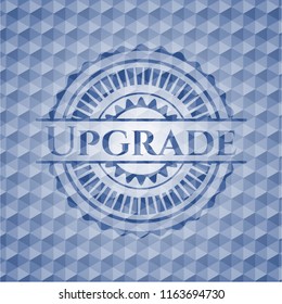 Upgrade blue hexagon emblem.