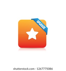 Upgrade Button With Ribbon
