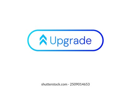 Upgrade Button, Vector arrow, vector button with up arrow , Vector web button, button for ui websites.