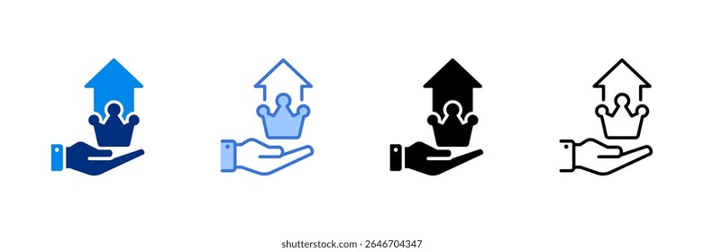 Atualizar ilustração de vetor de vários estilos do conjunto de ícones