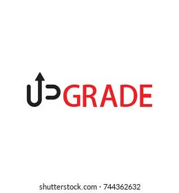 UPGRADE Letter Logo Design Vector