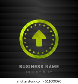 Upgrade Lime Green and Black silk fashion premium icon / Logo