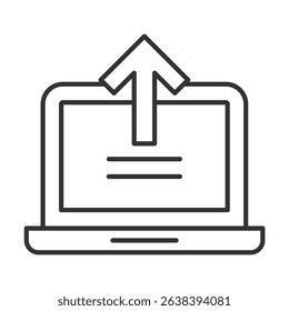 Upgrade Line Icon Element For Design
