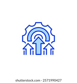 Upgrade Offer line icon. Universal creative premium symbol. Vector sign icon logo template. Vector illustration