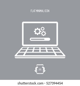 Upgrade settings computer icon