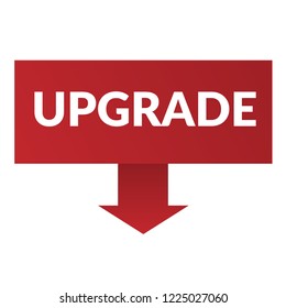 Upgrade sign,label. upgrade speech bubble. upgrade tag sign,banner